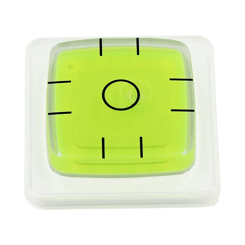 Square Universal Spirit Level Bubble Horizontal Measuring Instrument Tool Green Bullseye Caravan Leveler 45*45mm