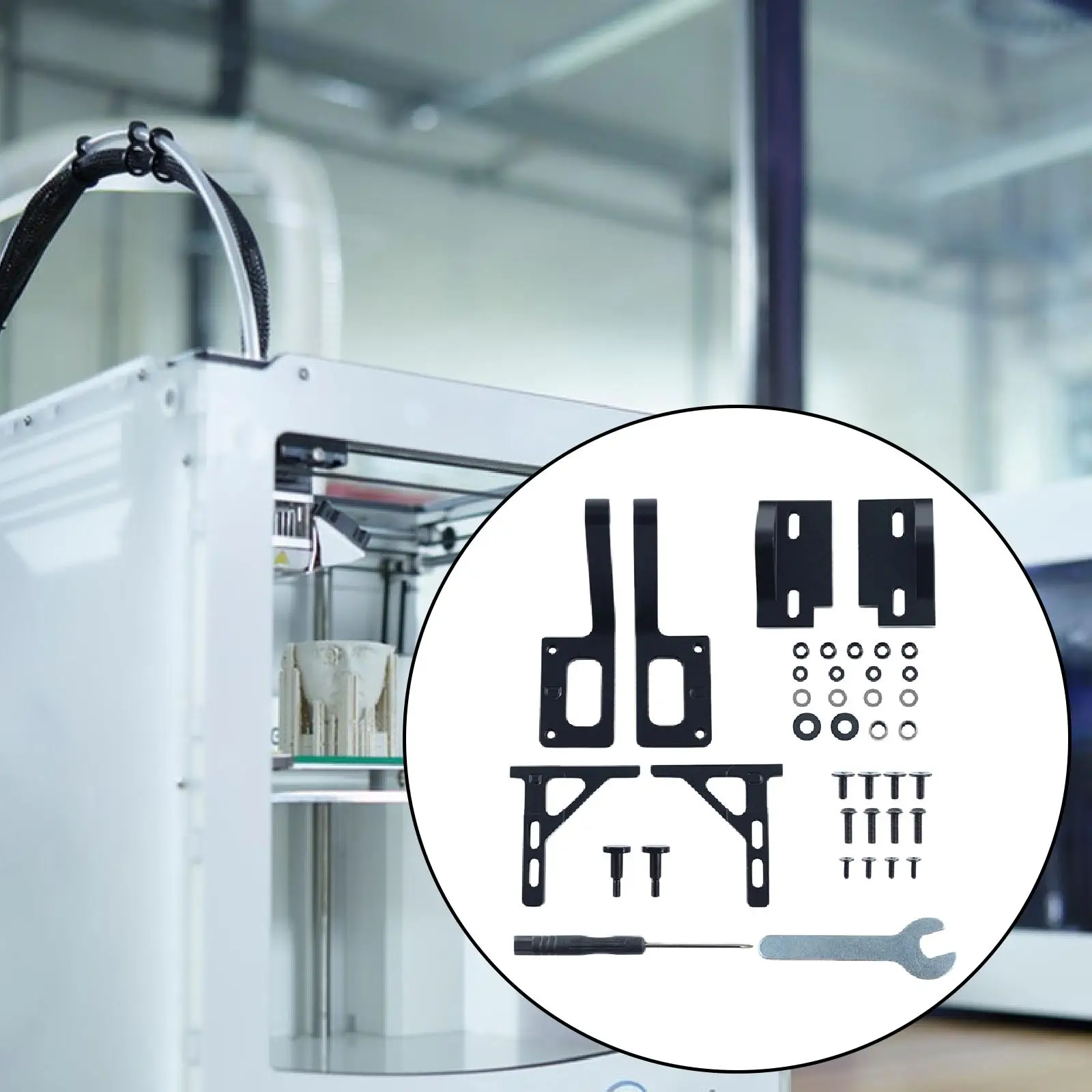 

Door Hinge Kit 3D Printer Parts Hardware 270° Adjustable Easy to Install Sturdy Practical Upgraded Door Mounting Kit Heavy Duty