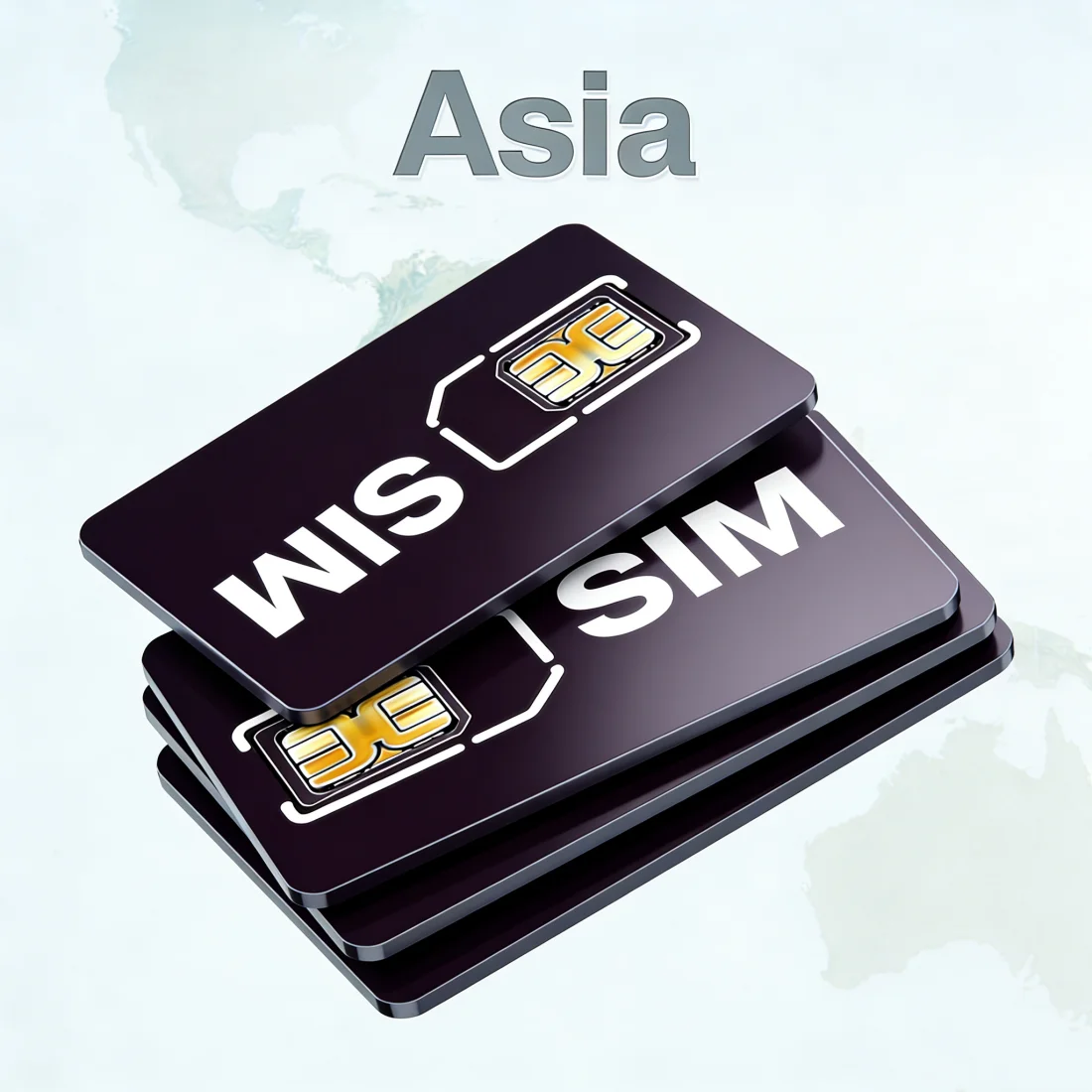 4G LTE M2M Data SIM Card Asia Universal Cellular IoT Device, GPS Gateway Roaming Watch Collar, 1GB 360 Days Service