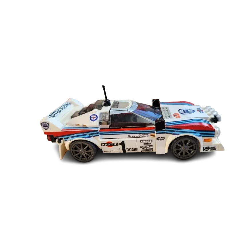 244PCS MOC Lancia Rally 037 Martini Racing - Winner Rallye Monte Carlo 1983 Building Blocks DIY Toy Brick New Year Holiday Gifts