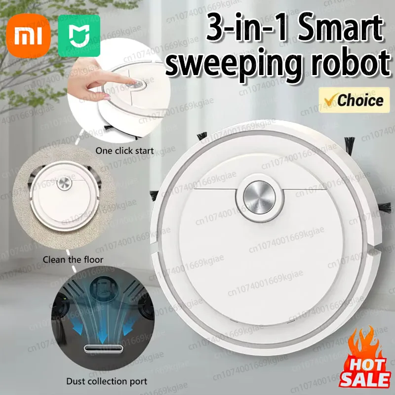 Умный подметальный робот Xiaomi 3-в-1, умный пылесос, бытовой перезаряжаемый полностью автоматический пылесос, 6000 Па, всасывание волос домашних животных
