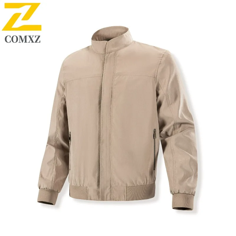 

COMXZ Мужская куртка премиум-класса в американском стиле, удобное ветрозащитное мотоциклетное пальто, легкие роскошные уличные тонкие легкие осенние пальто