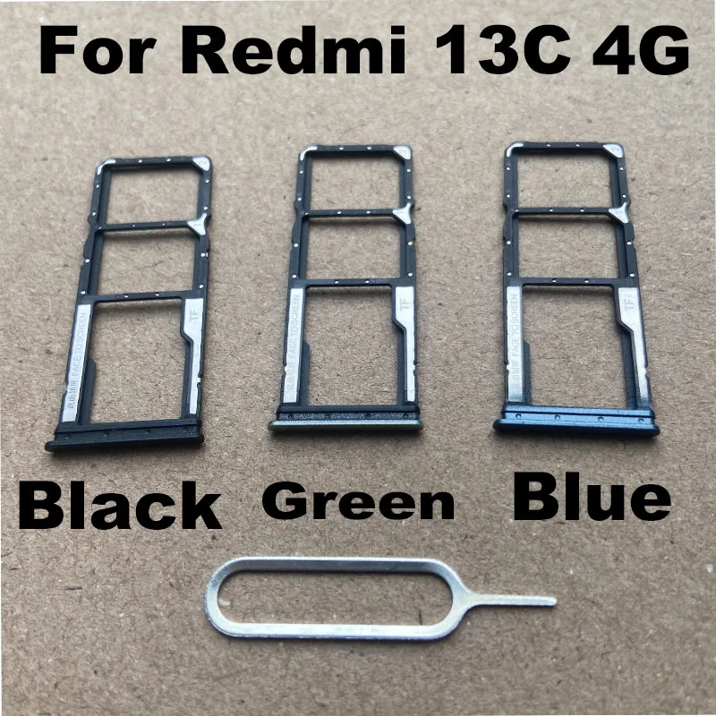 Nuovo per Xiaomi Redmi 13c Sim Card vassoio Slot Holder presa adattatore connettore parti di riparazione di ricambio