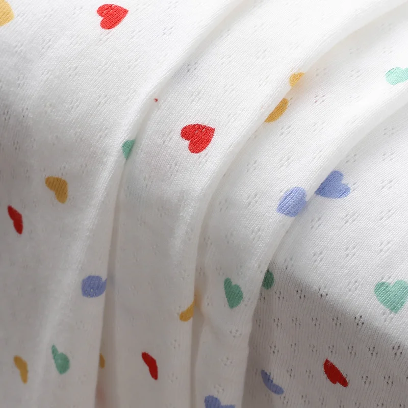 Pure Cotton Fabric 100 Cotton Baby Children's Bottoming Shirt Homewear Children's T-shirt Handmade DIY Fabric