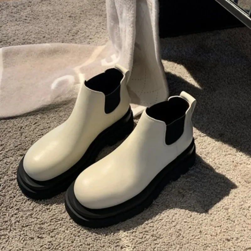 Fashion New Arrival Women's Shoes Classic Round Toe Ankle Boots for Woman Exquisite Chelsea Boots Designer Shoes Botas De Mujer