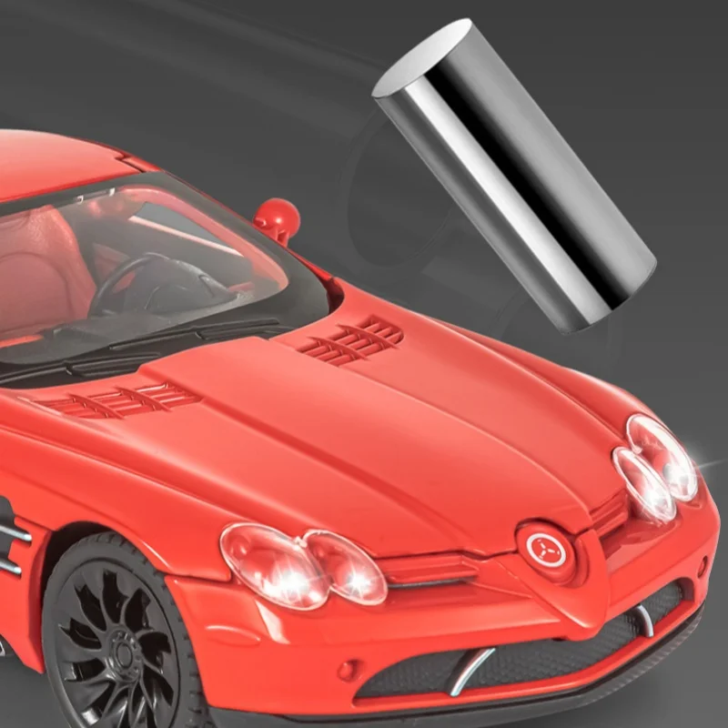 1:24 Benz SLR Stirling Moss Alloy Model Car Toy Diecasts Metal Casting Pull Back Sound and Light Car Toys For Children Vehicle