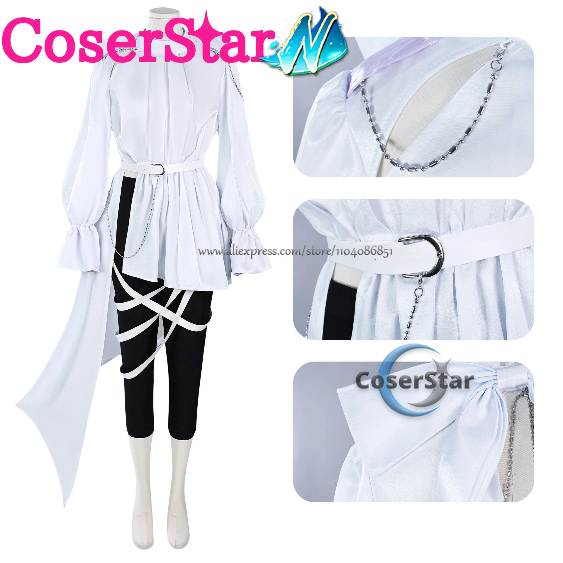 CoserStar-N animación Alien STAGE Luka Mizi disfraz de Cosplay Ivan Alien escenario Cosplay vestido Halloween cómic fiesta peluca zapatos