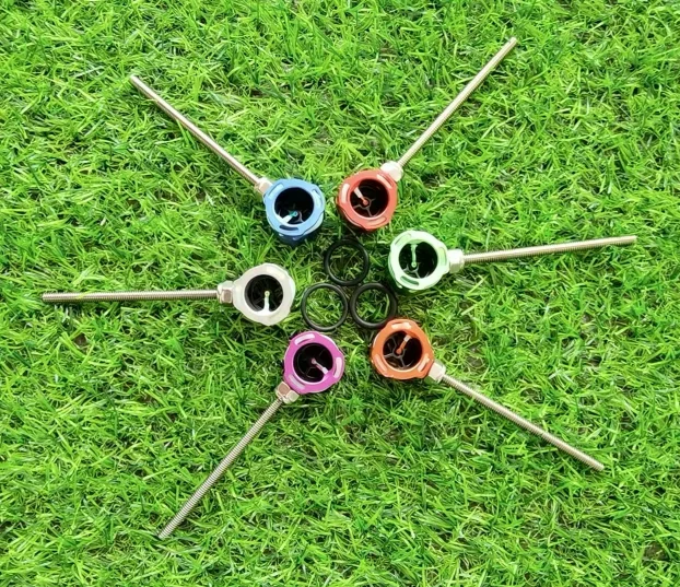 

1pc Archery recurve bow 1pin sight green optical fiber is used for archery indoor and outdoor target aiming arrow shooting.