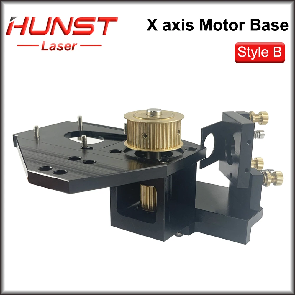 Hunst X-axis Motor Seat, Stepper Motor Reducer Nema20 38-Teeth for CO2 Laser Cutting and Engraving Machine