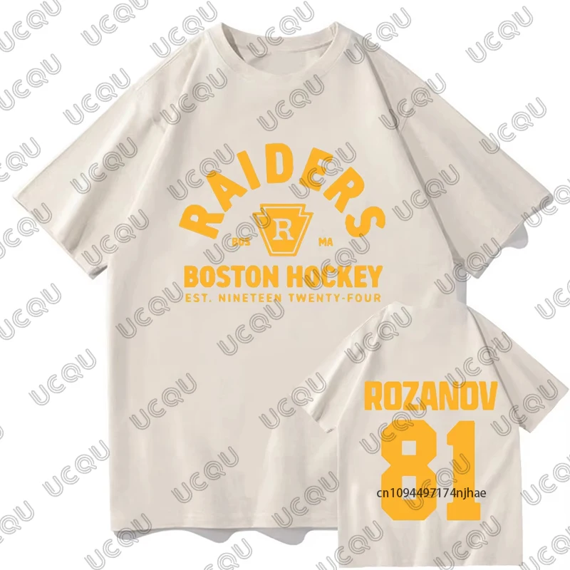 Llya Rozanov 81Bos Raiders Tees TV Rivalry riscaldato Stampa T-shirt in cotone da donna Estate Manica corta Moda Streetwear Top unisex