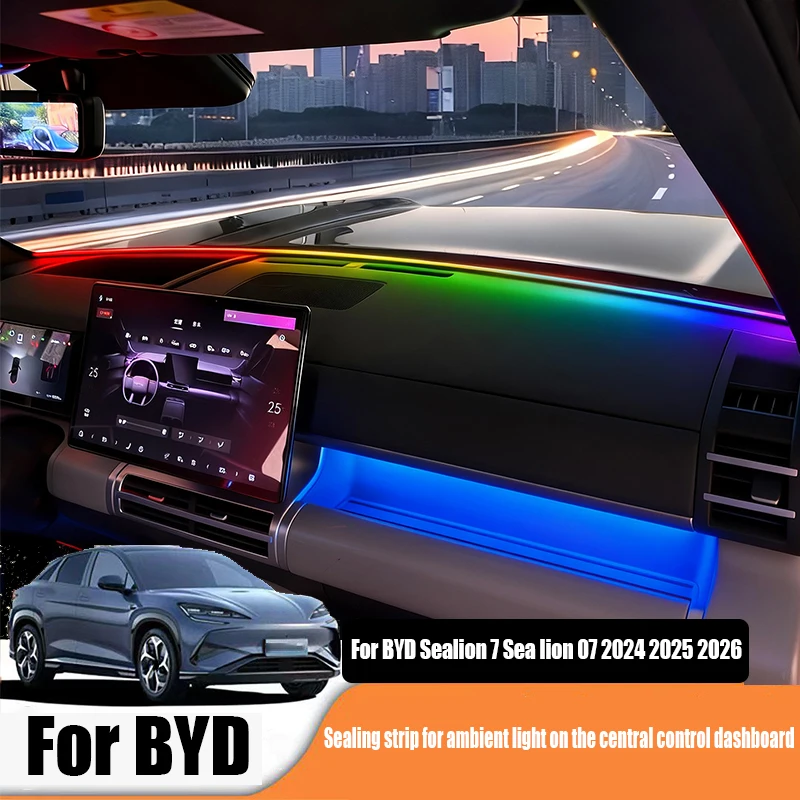 

for BYD Sealion 7 Sea lion 07 EV 2024 2025 2026 Instrument panel ambient light USB ambient light strip