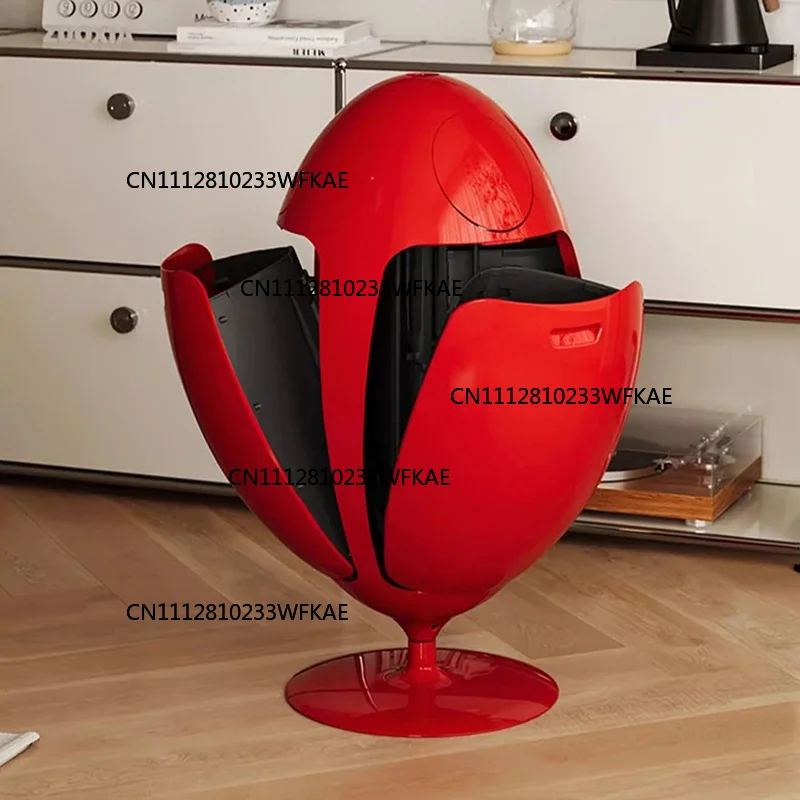Dinosaur Egg Design Trash Can Large Capacity Room Garbage Collector Kitchen Food Waste Disposal Creative Cartoon Waste Bins