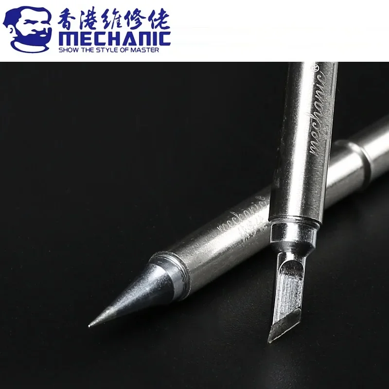 MECHANIC OT Series Integrated Long Solder Iron Tip External Heat Rapid Heating Welding Tips for T12 Pro Soldering Station