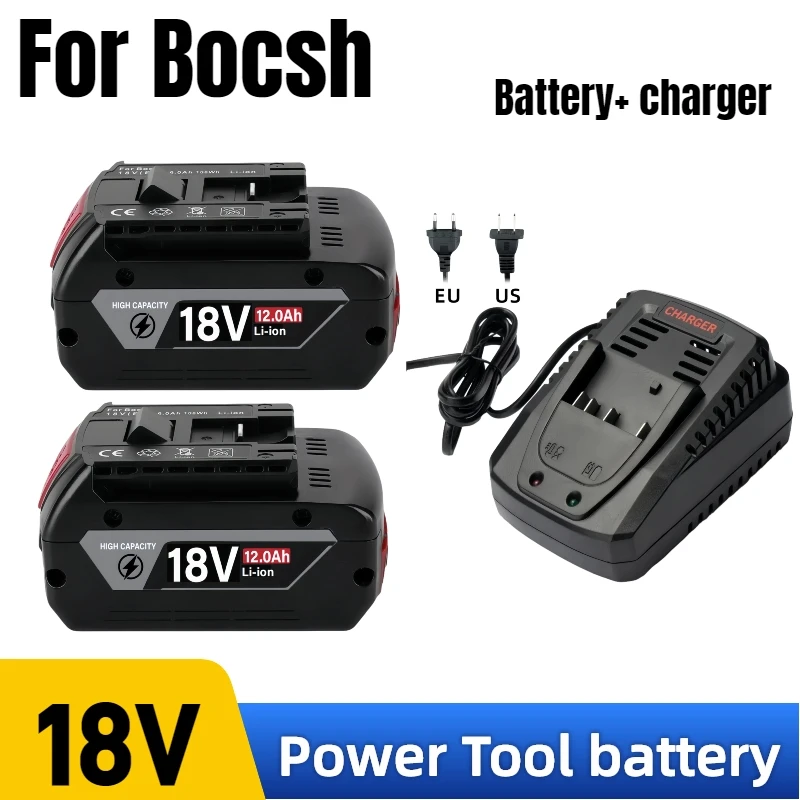 

✔Brand new 18V Rechargeable battery，for bosch 12ah battery,replaceable BAT609BAT609G 100% new lithium-ion tool battery√√