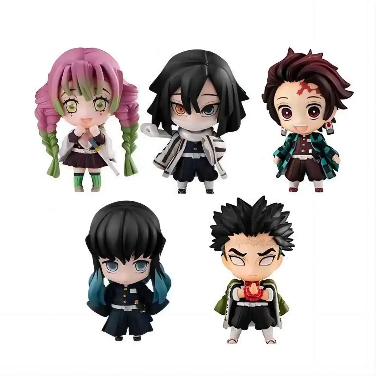 Demon Slayer Anime Figure Tanjiro Giyuu Figurine Muichirou Kyoujurou PVC Model Toys Shinobu Action Figure Room Decor for Gift