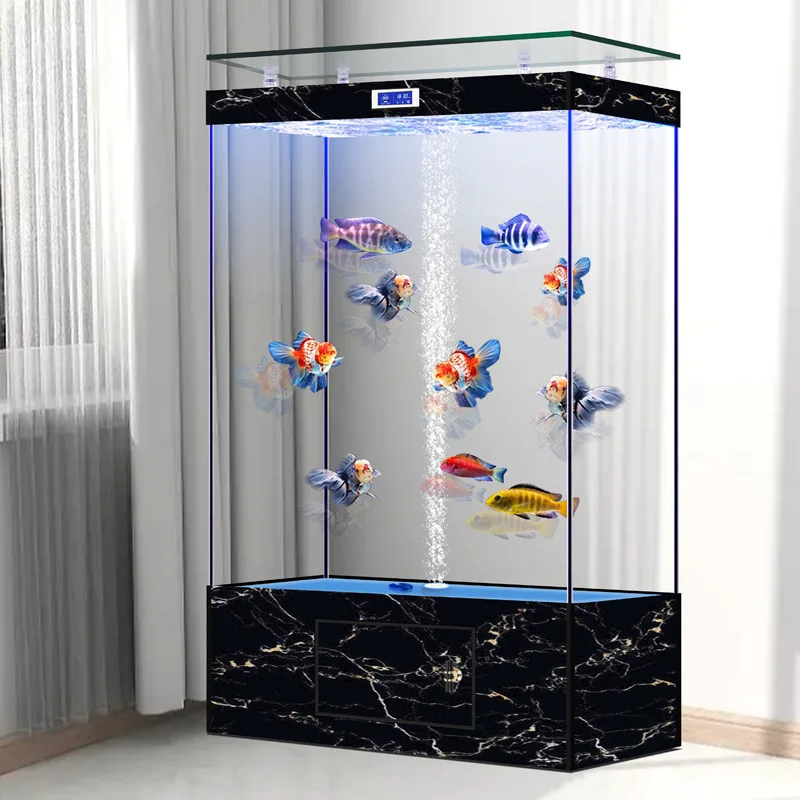 New Upper Filtration Hidden Aerated Fish Tank Company Living Room Partition Professional High-end 2026 New No-Change Water