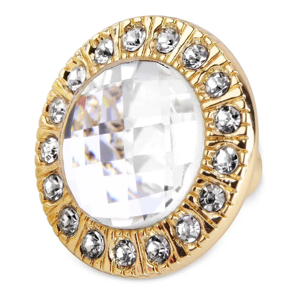 

4 шт. Современные золотые ручки для шкафов с кристаллами и стразами, из цинкового сплава, диаметр 31 мм, высота 24 мм, винт 27 мм, для кухонных шкафов