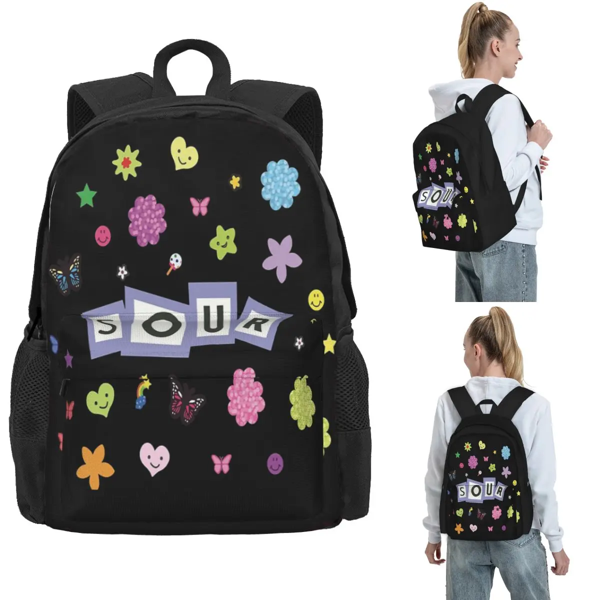 

Olivia Vampire Rodrigos Sour Рюкзаки для мальчиков и девочек Сумка для книг большой вместимости Детские школьные сумки Рюкзак для ноутбука Сумка на плечо