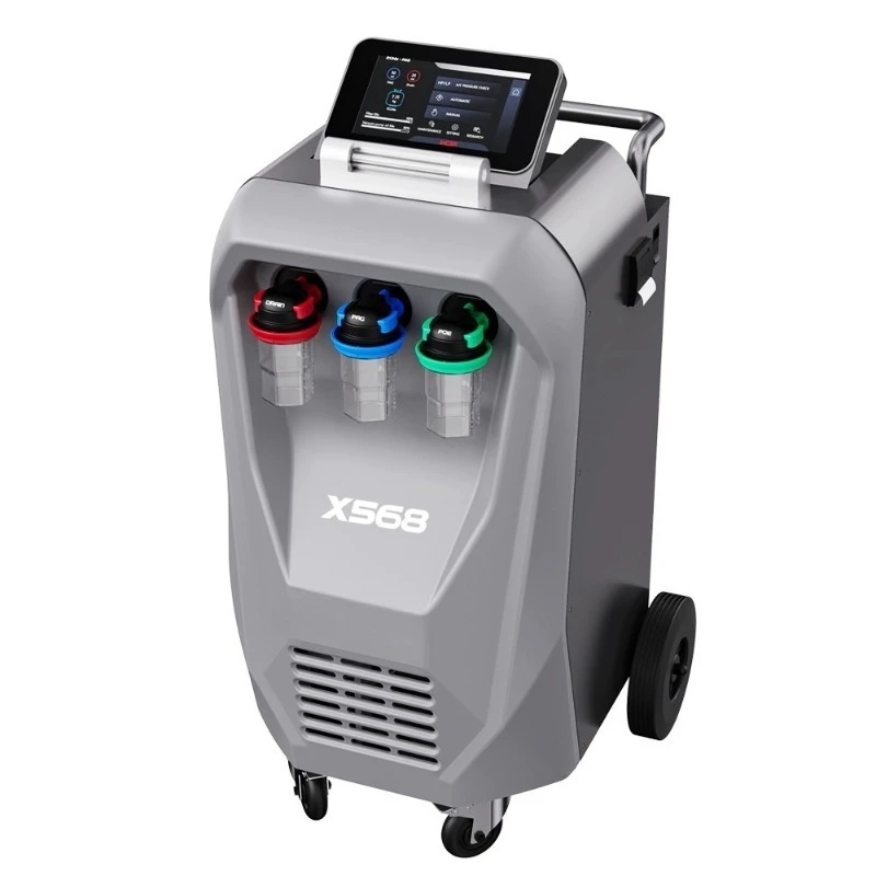 New energy vehicle air conditioner automatic refrigerant recovery and filling cleaning machine database fuel vehicle X568