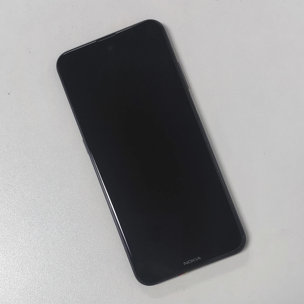 Rakitan Digitizer Layar Sentuh LCD 6,67 "asli dengan Bingkai untuk Nokia X100 5G - Pengganti