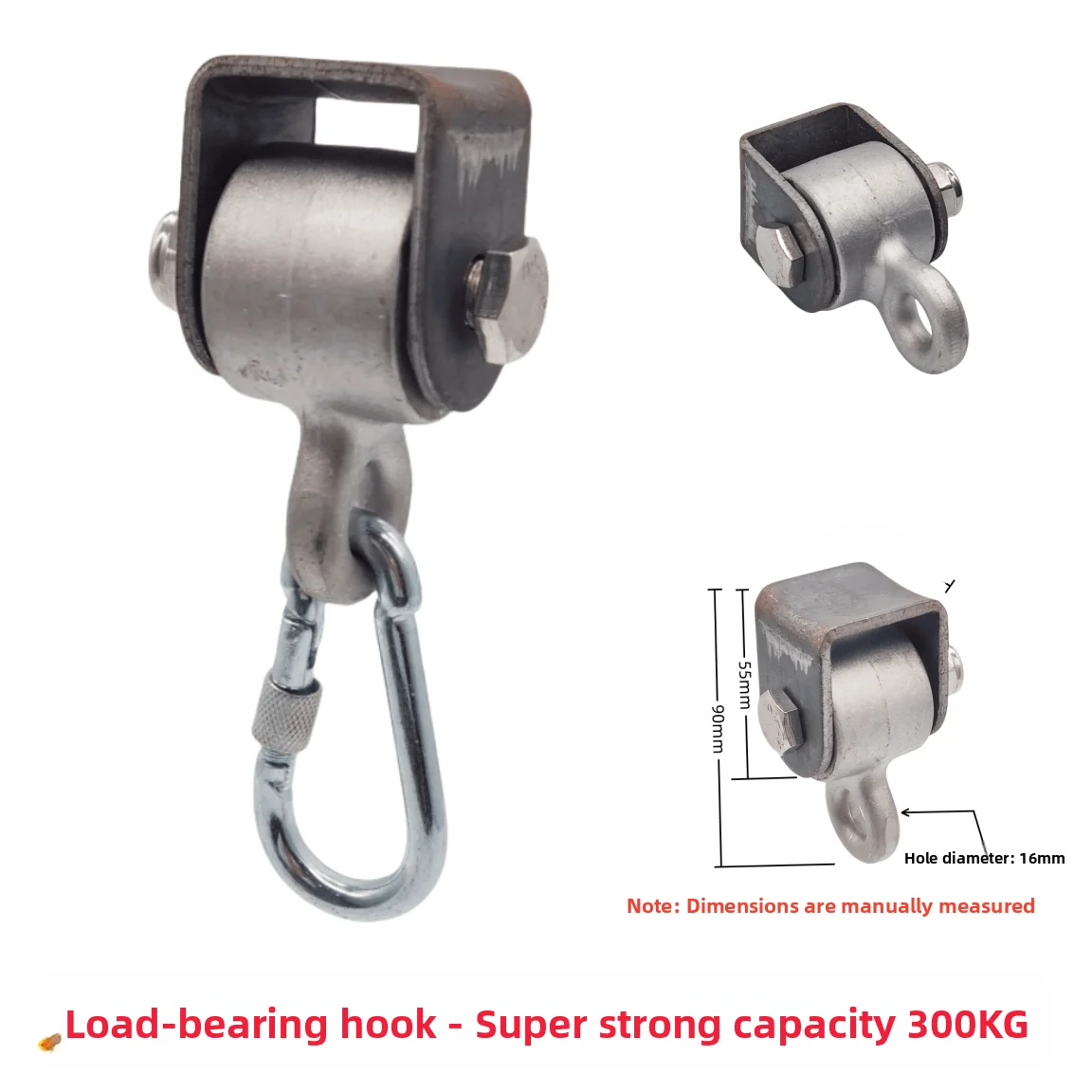 

Outdoor Swing Hook Bolt Ring Ear Weight Capaci Swing Partials Metal Toys for Children of All Ages Alloy Material