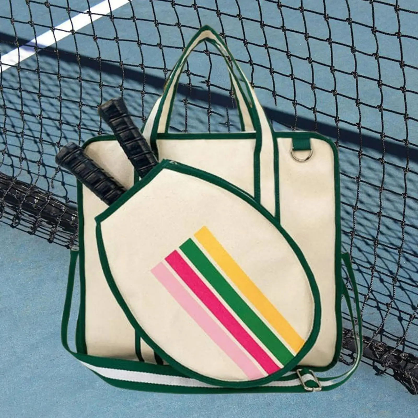 

Pickleball Bag Crossbody Bag Multifunctional for Women Men Outdoor Sport Bag Professional Oxford Cloth Gym Pickleball Racket Bag