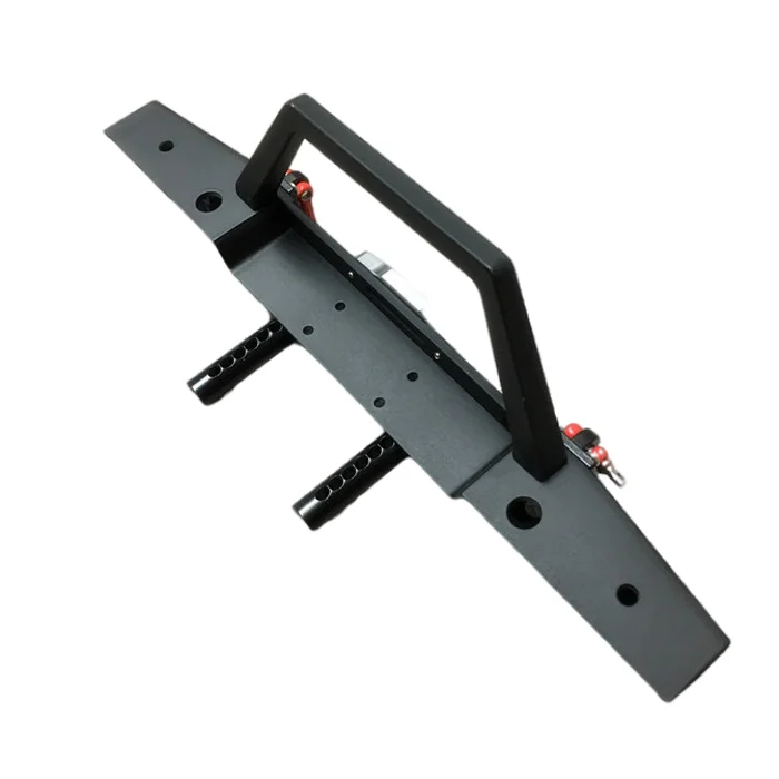 KYX Racing Metal Front Bumper w/ Lights Lamp Upgrades Parts Accessories for RC Crawler Car Axial SCX10 II 90046 Traxxas TRX4