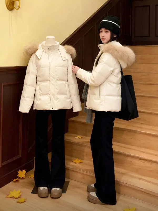 

Korean Sle Gentle Loose Cotton Jaet Hooded Spring Faionable Outerwear Comfortable Breathable Women's Coat Spring 2025