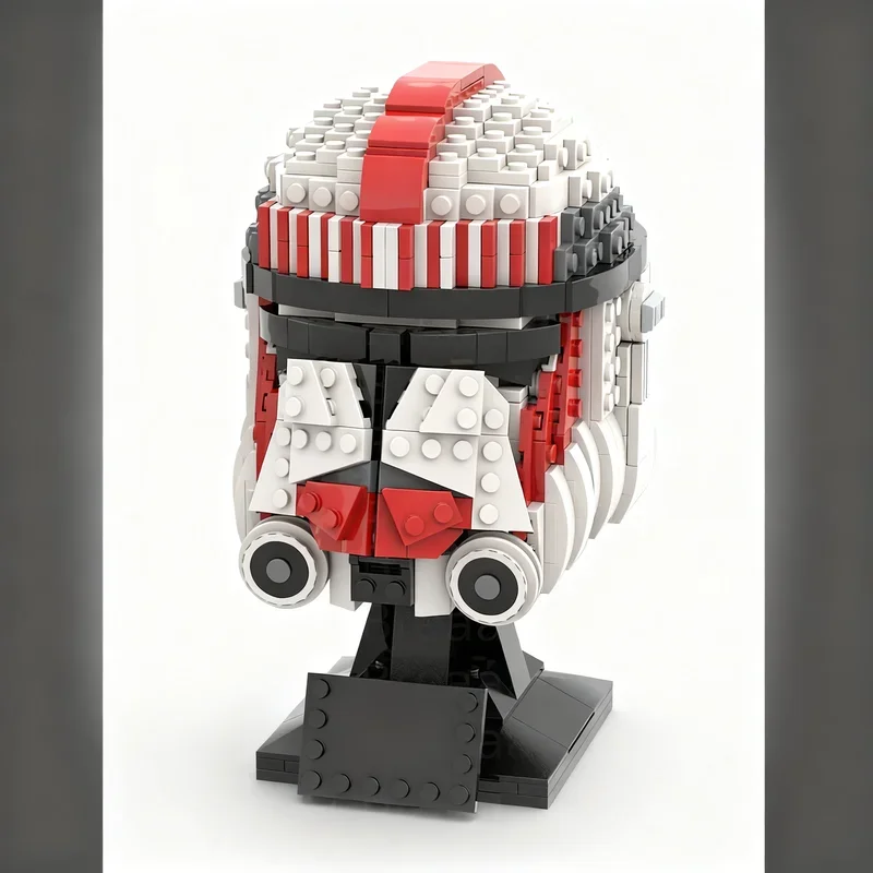

651PCS MOC Space Battle Coruscant Guard Helmet Collection Model Custom Building Blocks DIY Creative Ideas Birthday Gift Assembly