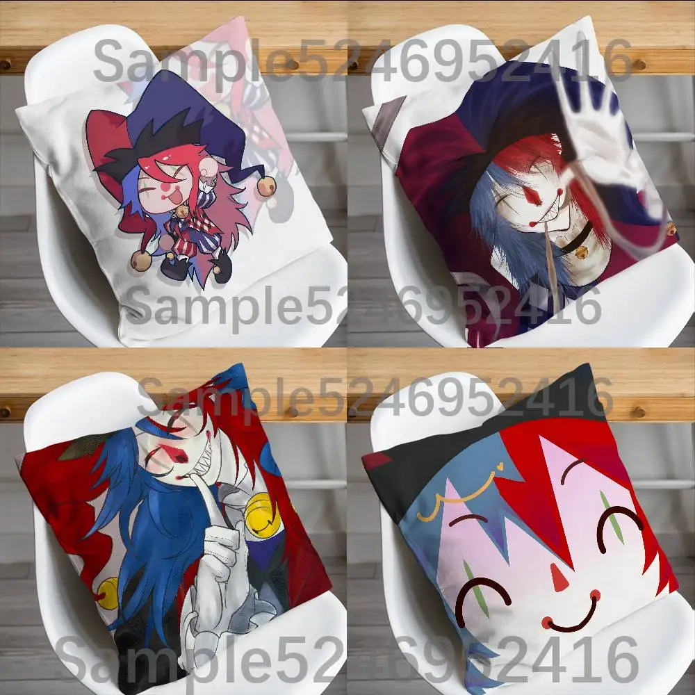 T-Trapped With Jester Game Pillow Case Cover Square Sofa With For Pattern Comfortable Cushion suitable Of Room