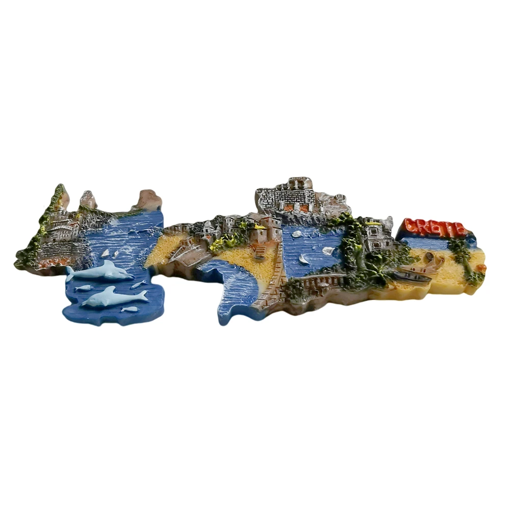 كريتي اليونان مغناطيس الثلاجة السفر تذكار الثلاجة الزخرفية المغناطيس رسمت باليد مجموعة الحرفية