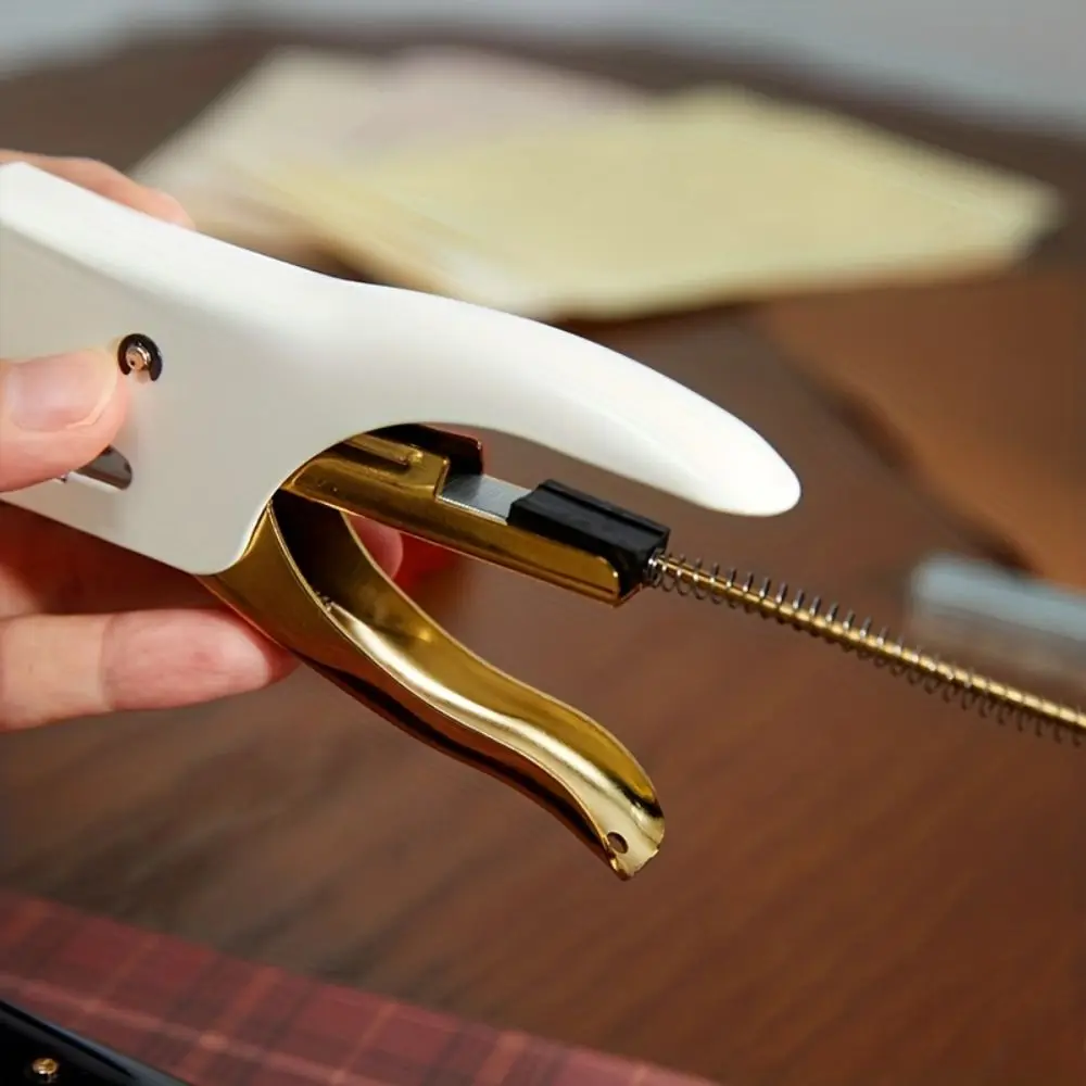 Portable Metal Multi-Functional Stapler Paper Binding Cards Binding Stapleless Staplers Handheld Paper Nail Machine Print Shop