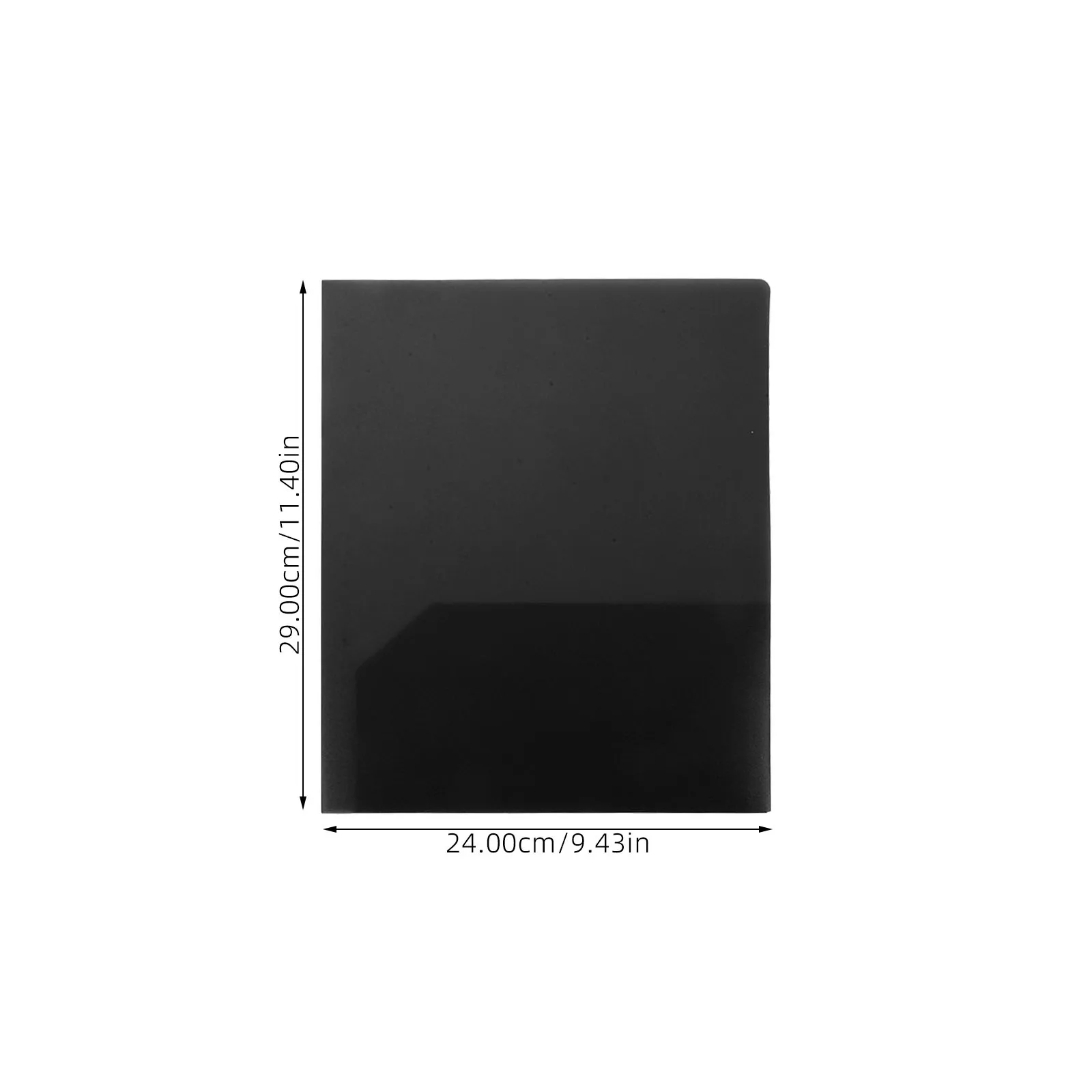 6Pcs A4 Document Folder Plastic Two Pocket Folders for School College Business Presentation Heavy Duty Plastic File Folder