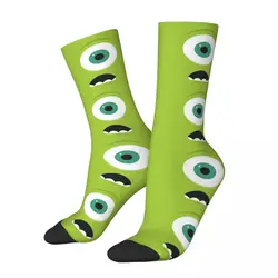 Casual Mike Wazowski Monsters, Inc. Skateboard Socks Polyester Long Socks for Women Men Sweat Absorbing