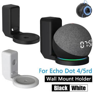 Echo Dot-Wall Mount Holder for Amazon Alexa, 3rd Generation Speaker Bracket, Space Saving, Cord Management Stand, Echo Dot 4, 5 Main Base Sales for Alexa - №4