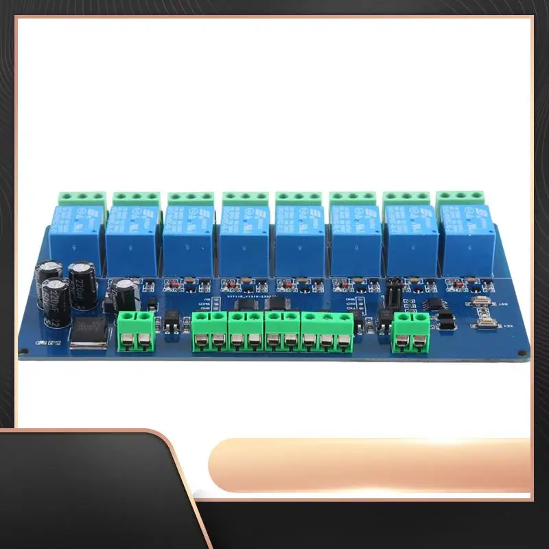 

Modbus-Rtu 8-канальный релейный модуль Modbus RTU 8 Переключатель Вход RS485 Связь TTL Прочный Простота в использовании
