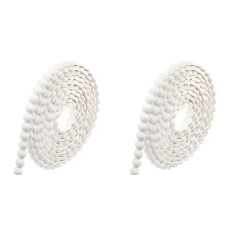 

2X гибкая молдинговая отделка для стен 10-футовая декоративная бусина с жемчугом DIY настенная отделка для рамки зеркала в ванной комнате