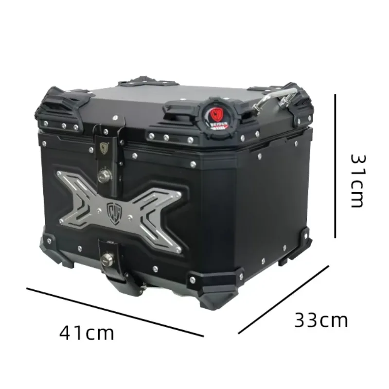 

STLF 45L Motorcycle Metal Box X-design Motorbike Trunk Aluminum Alloy Tail Box Baggage Luggage Accessories Parts Motorcycle