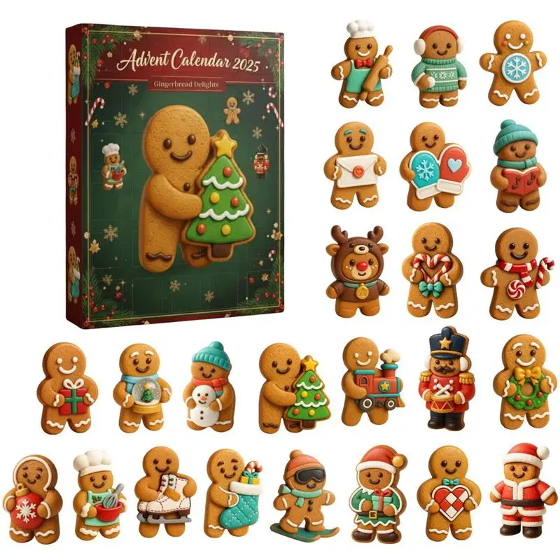 Christmas Countdown Colored Acrylic Decoration Set Advent Calendar High Quality Nativity Advent Calendar For Christmas