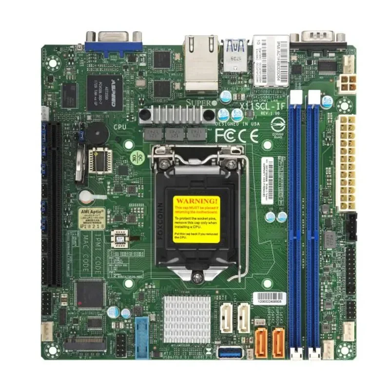 X11SCL-iF FOR Supermicro Motherboards 8th/9th generation LGA-1151 PIN C242 DDR4-2666MHZ processor Tested Well bofore shipping