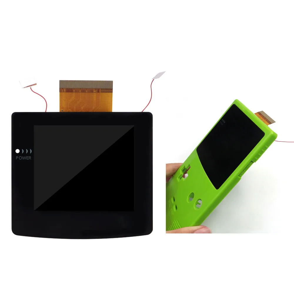 

Hispeedido For GBC 2.45" Laminated Backlight IPS LCD Screen OSD Menu Retro Pixel Kit For Game Boy Color Console