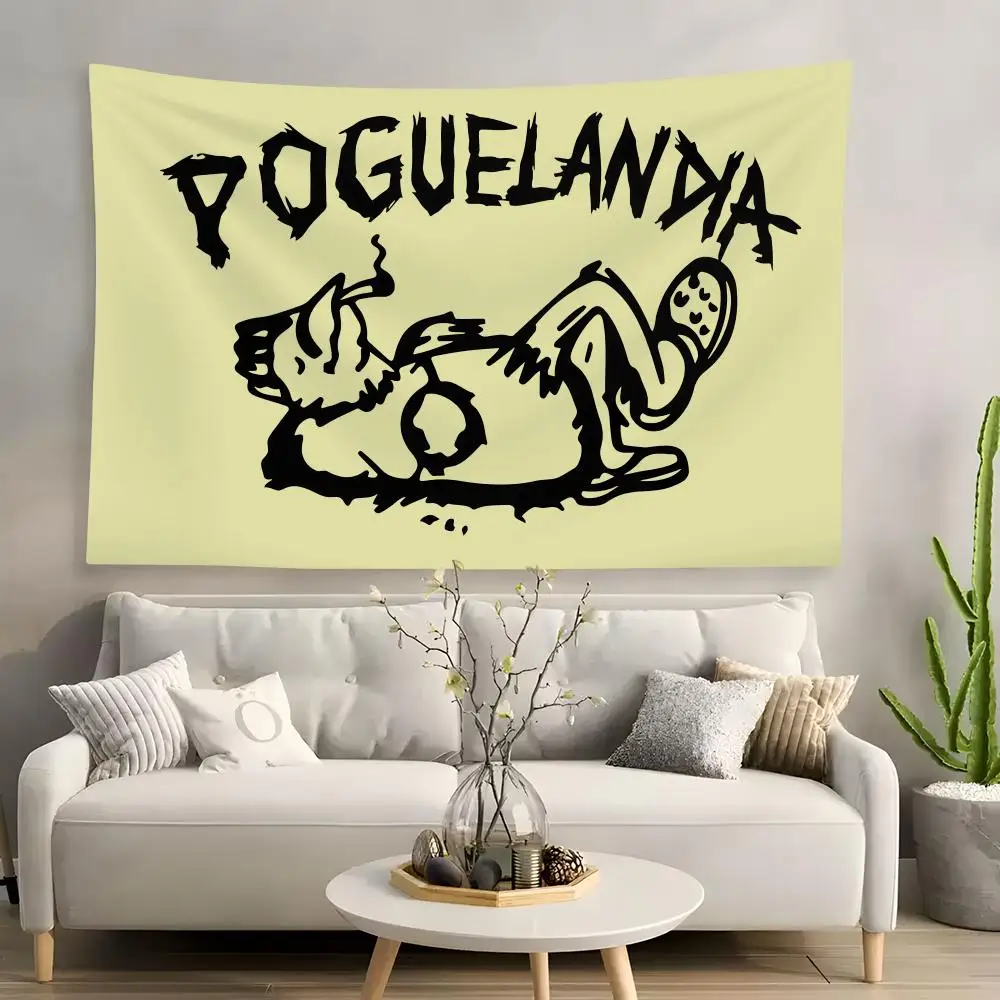Poguelandia Outer Banks Fun Tapestry Living Room Bedroom Wall Decor Wallpaper Backdrop Cloth With Clips