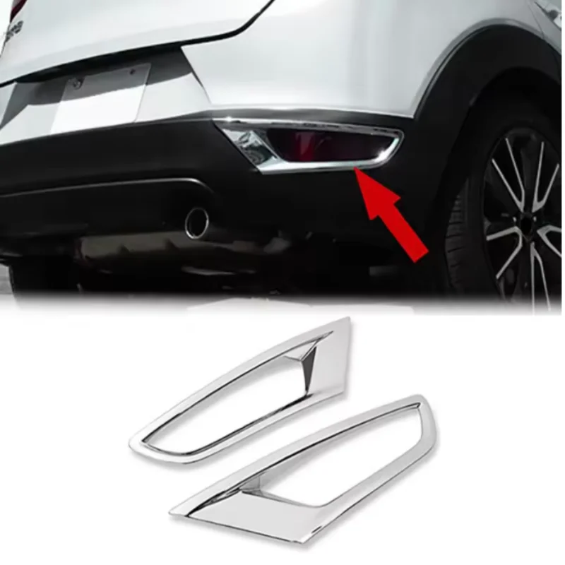 Fit For Mazda CX3 CX-3 2017-2018 ABS Chrome front Rear Fog Light Lamp Cover Trim Foglight Bezel Decoration Frame