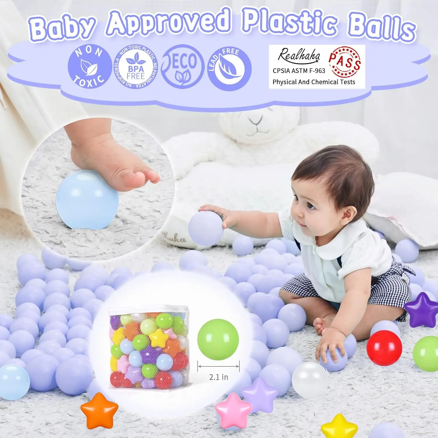 Bola pit bolas 100 vermelho verde azul roxo laranja, formas de estrela para bebês crianças cercadinho bolas de plástico para piscina de bolinhas playballs