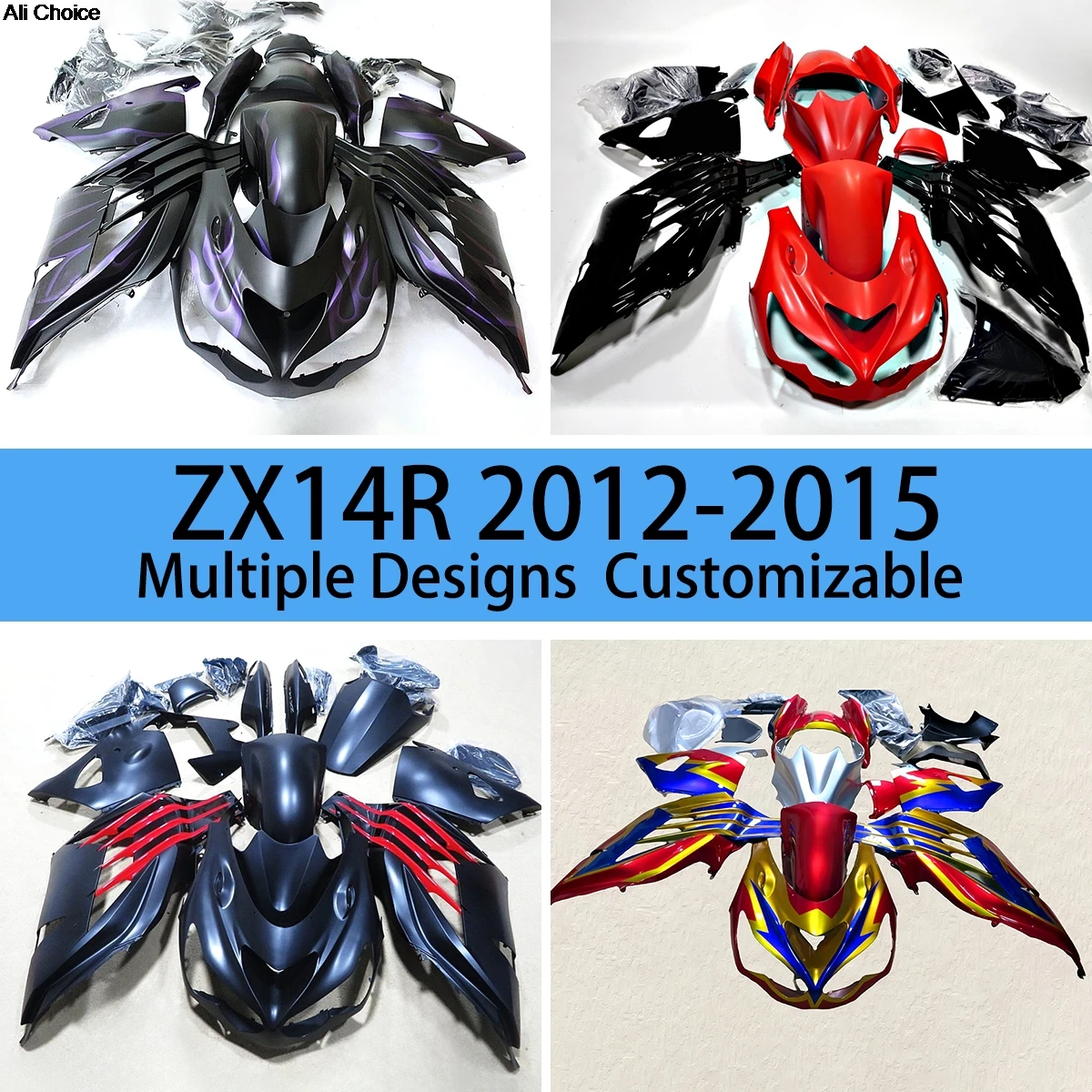 

Motorcycle Fairng Kit ZX14R 2012 2013 2014 2015 ABS Painted Fairings Fit for KAWASAKI ZX 14R 12 13 14 15