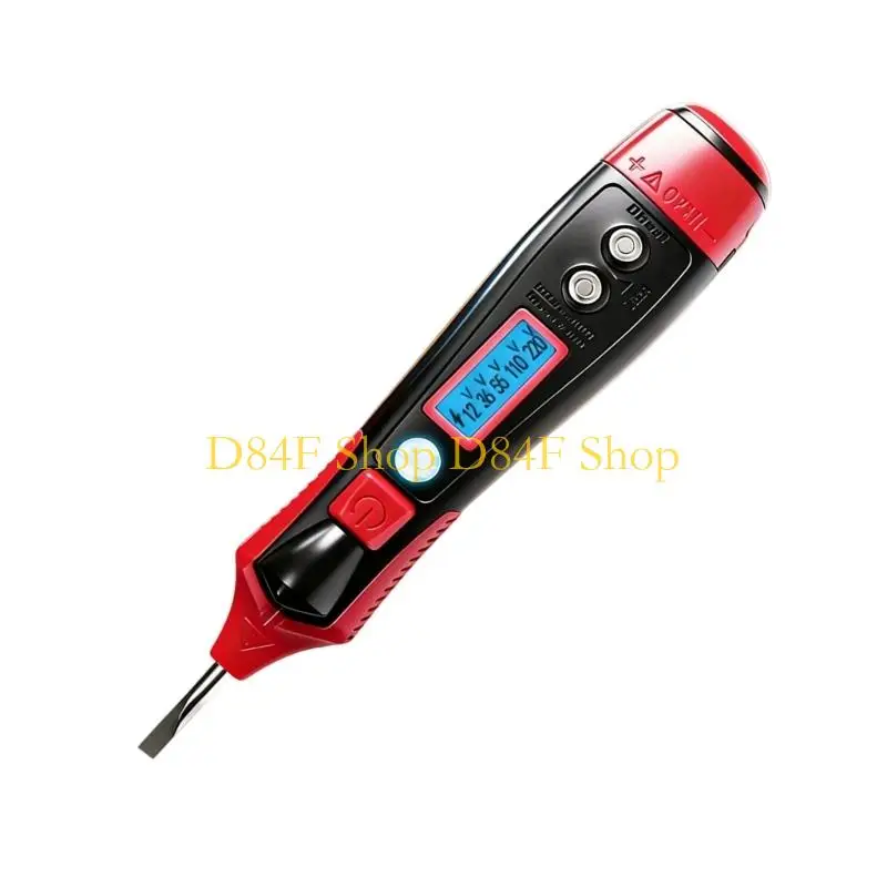 D84F Intelligent Current Detectors Pen with Auto Testing Feature Ergonomic Tool for Reliable Wire Connectivity Verification