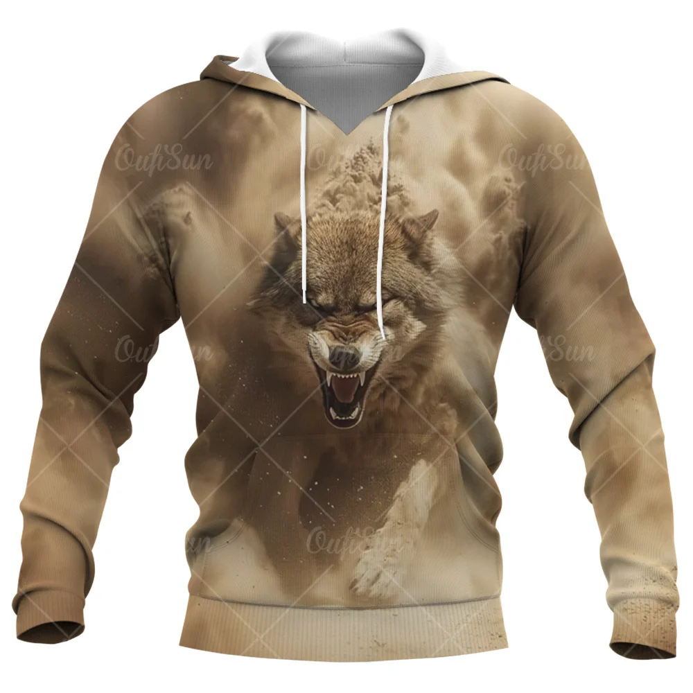 Animal Wolf 3d Print Autumn Men/Women Laxity Hoodie Casual Oversized Pullover Popular Sweatshirt Fashion Tops Trend Men Clothing