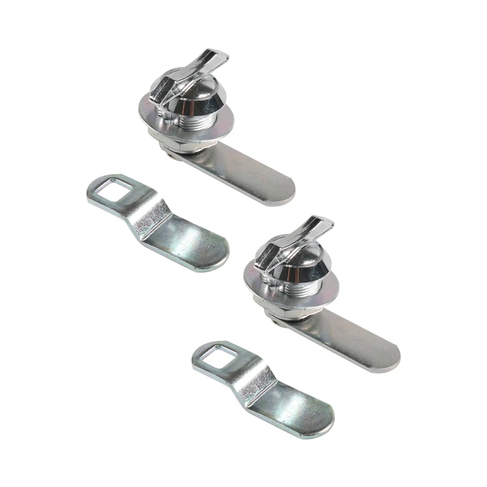 2 PCS RV Compartment Latch, Thumb Operated Offset Cam Lock, Non-Locking Thumb Turn, For RV Compartment Camper Storage Door