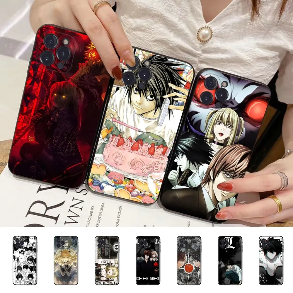 Rem And Misa Death Note Anime Phone Case For IPhone 16 15 14 13 12 Mini 11 Pro XS Max X XR SE 6 7 8 Plus Soft Silicone Cover