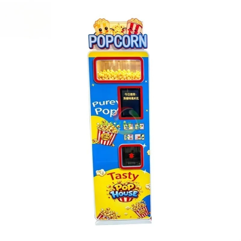 Automatic Popcorn Vending Machine, Coin Operated, Intelligent Popcorn Maker, High Profit, Commercial Snack Dispenser